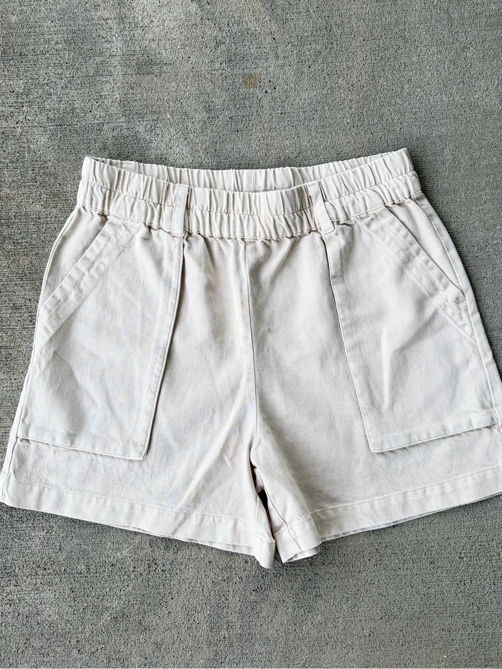 Young Fabulous Broke YFB khaki high waisted shorts